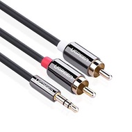 Silvertec - SilverTec 3.5MM Stereo Audio TO RCA 紅白轉 3.5mm 輸出 (1.8M) BC-AUD03