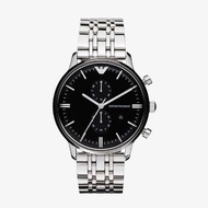 นาฬิกาข้อมือผู้ชาย Emporio Armani Classic Chronograph Black Dial - Silver AR0389