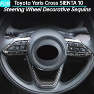 Car Steering Wheel Decorative Sequins for Toyota Yaris Cross SIENTA 10 2022 Interior Accessories 202