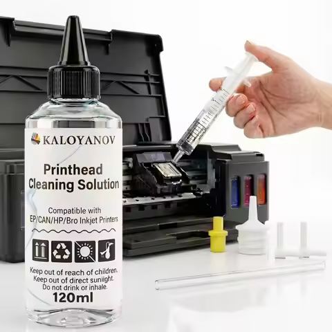 Printer Head Cleaning Solution Kit 120ml Universal Inkjet Nozzle Cleaner Fluid for Epson HP Canon Br
