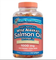 Pure Alaska Omega Wild Salmon Oil 1000 mg 野生純正阿拉斯加三文魚油1000 亳克, 210粒膠囊 28029268188