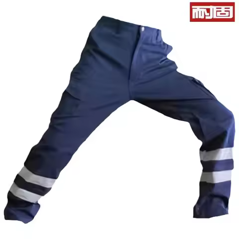Durable American-Style Work Pants for Men, Summer Men's Pants with Reflective Strips, Work Pants for