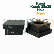Rubber Protector for Furniture Feet, Table, Chair, Cupboard Rack, Pipe Hole Cover, Iron Block, Hollo