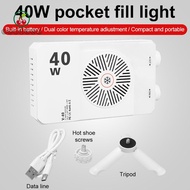 ERZAP RGB LED Camera Light, 40W 2800-9000K Mini LED Video Lamp, Lightweight 3 Color Light FX 8 Modes