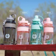 [READY STOCK] 1Litre &amp; 2Litre Food Grade Quality Portable Water Bottle 大容量便携式吸管水壶