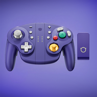 จอยแพด NYXI Purple Wizard 2 TMR สีขาว รุ่นพิเศษ สำหรับ GameCube/Switch คอนโทรลเลอร์เกมที่ใช้งานร่วมก