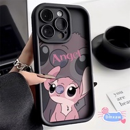 Stitch Big Eye Cute Phone Case For Huawei Honor X9B 20 20S X50 GT 90 70 50 Pro SE Magic 5 4 Pro Y9s Nova 5T 10 Lite 9 Pro SE V17 Cover Cartoon Couple Phone Case Pink Stitch Casing