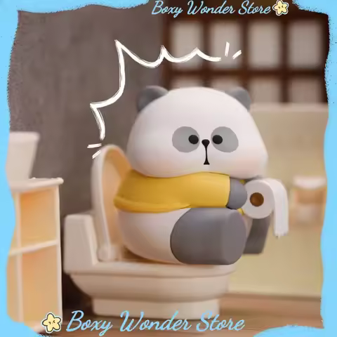 Genuine Panda Mr.Pa Pa'S Working Week Series Blind Box Cute Figurines Girl‘S Gifts Fun Desktop Ornam