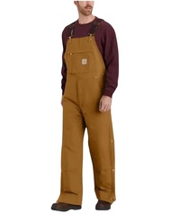 Men's Loose Fit Firm Duck Insulated Bib Overall Carhartt Men's Loose Fit Firm Duck Insulated Bib Ove