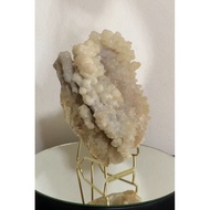 Calcite Botryoidal Crystal Shape 1.0 kg With Metal Base