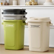 Kitchen Trash Can Large Diameter Wide Mouth Household with Lid Tall Model Living Room Trash Bin Dura