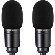2pcs AT2020 Microphone Foam Cover Windscreen Pop Filter Black Compatible with Mic Audio Technica AT2