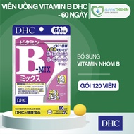 Viên Uống Vitamin B DHC 60 ngày - Gói 120 viên - Vitamin B Complex DHC Nhật Bản - Vitamin B Tổng Hợp