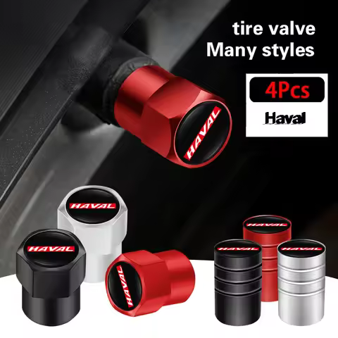 4Pcs 3D Metal Car Tire Valve Caps Wheel Dust Cover For Great Wall Haval H1 H2S M6 H3 H4 H5 H6 H7 H8 