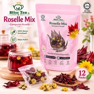 Bliss Tea Roselle Mix- HALAL-Herbal Tea- No Added Sugar- Healthier Choice- No Caffein