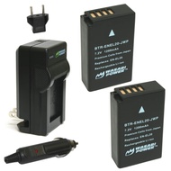 Battery (2-Pack) and Charger for Nikon EN-EL20, Nikon EN-EL20a, Nikon Coolpix A, Nikon 1 AW1, Nikon 