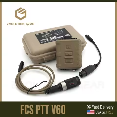 PTT V60 Tactical Transmitter Receiver Connector For AMP Headset Comtac3 HeadSet 6 PIN Adapter Cable 