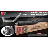 Pô Tăng(V1) Bô R8 Racing Độ Giả Zin Ex150 / Ex135 62Zz 62+ Pxl