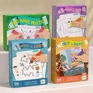 Educational Writing Book for Children – Stroke Erase Exercise Book (Dot to Dots / Tracing the Lines)