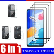 Glass For Xiaomi Redmi Note 11 Pro Plus 5G Note 11S Screen Protector Camera Lens Film For Redmi Note