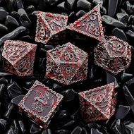Metal COC Running Group dice Dungeon and Dragon DND Cthulhu dice dice dice 7D20 Multi-faceted TRPG