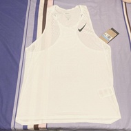 🌟全新🌟 男裝 Nike Aeroswift drifit ADV Running跑步競速背心 (亞洲版) 運動背心 sSnglet Tank Vest sz M 中碼 白色 ⚪️ Racing