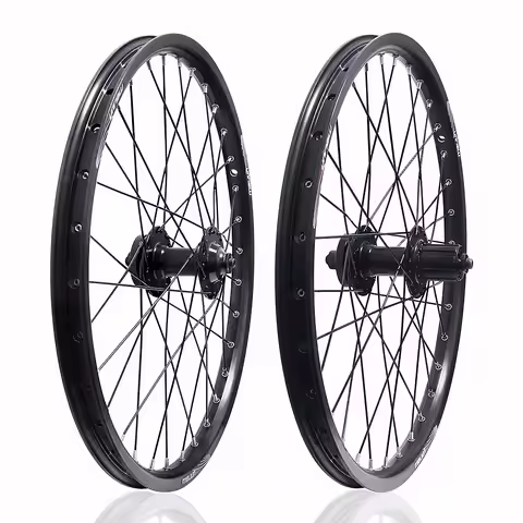 MEIJUN 20/26 Inch Bike 2-Bearing Wheelset Disc Brake V-Brake 32-Hole Rims Supports 7/8/9/10-speed ca