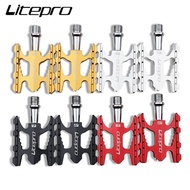 Litepro Bicycle Pedal Folding Bicycle 412 Bearing Pedal Pedal Lightweight Aluminum Alloy Universal Pedal