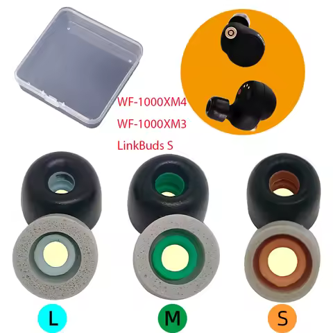 3Pairs Premium Ear tips for Sony WF-1000XM4 XM3 LinkBuds S Memory Foam Eartips Cover to Avoid Fallin