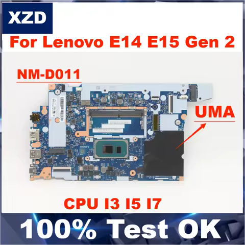 NM-D011 Mainboard For Lenovo ThinkPad E14 E15 Gen 2 Laptop Motherboard .with i3-1115g4 i5-1135g7 i7-