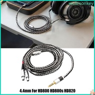 WU Quality Replacement Headphone Cable 4 4mm For HD800 HD800s HD820 Durability