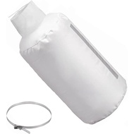 30 Micron Dust Collector Bag with Clamp, 4'' Universal Vacuum Filter Bag for Table Saw, Planer, Wood