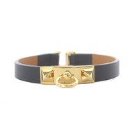 HERMES Bracelet mini leather black Direct from Japan Secondhand