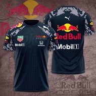 Warehouse Ready Summer Round Neck 3D Print Oracle Red Bull MotoGP Racing Quick Dry T-Shirt Unisex Ca