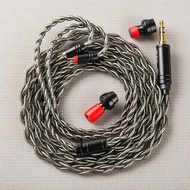 KBEAR 6N Silver-Plated Copper 4-Strand 252-Core IEM Cable for KZ ZS10 PRO, 2-Pin, Silver Foil Cord f