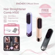 【COD】Enchen H100 Sikat Pelurus Rambut Tanpa Wayar Cordless Hair Straightener Comb Portable Wireless 