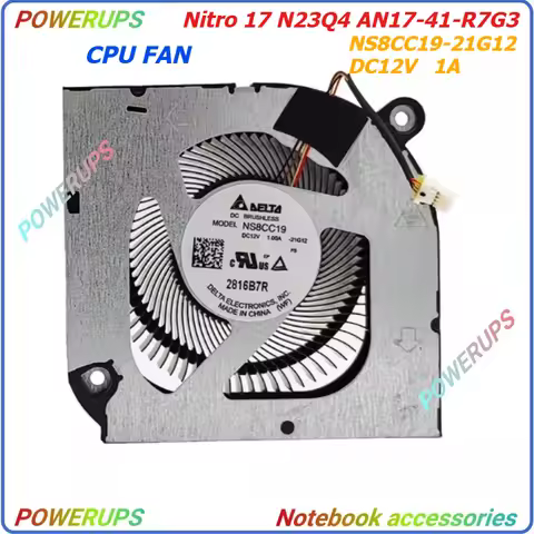 New Laptop/Notebook CPU/GPU Cooling Fan For Acer Nitro 17 N23Q4 AN17-41-R7G3 NS8CC19-21G11/21G12 DC1