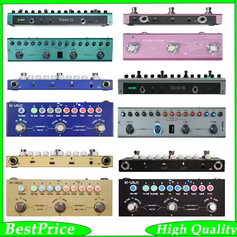 M-VAVE TANK-G/TANK-B/CubeBaby BASS/CubeBaby AC/CUBE BABY/TANK MINI Rechargeable Multi Effects Pedal