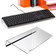 Thybeautysdf Acrylic Computer Keyboard Stand 78-Keys Keyboard Riser Lift Tray Non-slip Transparent Desktop