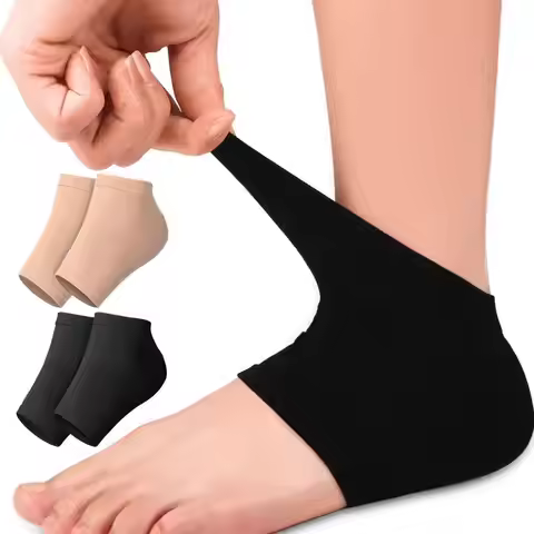 Silicone Heel Protector Socks, Moisturizing Anti-Crack Covers for Heel Pain Relief Plantar Fasciitis