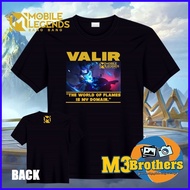 VALIR Mobile Legends Cotton Shirt / ML Shirt / MLBB Shirt / CVC Cotton Shirt /Mobile Gaming Shirts