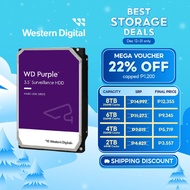 Western Digital WD PurpleTM Surveillance SATA 3.5" Internal HDD Storage (1TB/2TB/3TB/4TB/6TB/8TB)
