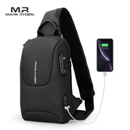 Mark Ryden TSA Lock Crossbody Men Bags Waterproof USB Charging Chest Bag Shoulder Bag Male