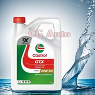 Castrol GTX 20W50 (4 Liter) Mineral Engine Oil - Petrol & Diesel Cars Toyota Hilux Prado Isuzu D Max