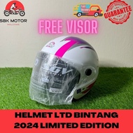 LTD HELMET LTD BINTANG 2024(FREE VISOR BIRU)LTD LIMITED EDITION LTD SPORT LTD BINTANG HITAM UNGU 14 