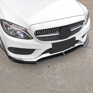 Front Bumper Lip Chin Spoiler Splitter Diffuser For Benz C Class C200 C260 W205 Bodykit Protection G