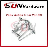 Paku Payung Seng 5 Cm 2 Inch Per Kg Asbes Atap Plastik Fiber Karpet