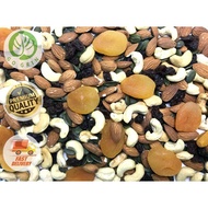 Fabulous 5 Trail Mix Cashew, Almond, Pumpkin Seed (Roasted), Black Raisin &amp; Apricot. Kacang Campur Halal (250gm - 1kg)