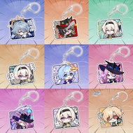 Honkai Star Rail keychain Acheron Aventurine cute emoji acrylic pendant