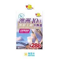 Happy Telecom 澳洲 10日 5G 無限數據 (不限速) ｜澳洲SIM卡｜澳洲電話卡｜澳洲數據卡｜澳洲上網｜客服熱線：+85281991000